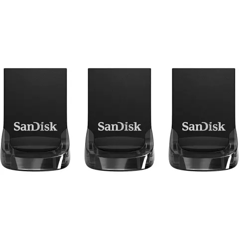 SANDISK Ultra Fit 32GB USB 3.1 Fekete 3db