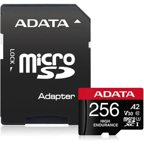 ADATA High Endurance 256GB MicroSDXC 80 MB/s AUSDX256GUI3V30SHA2-RA1