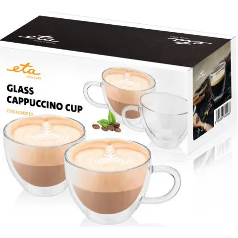 ETA 5180 92010 Cappuccino glasses 2 pcs 230 ml