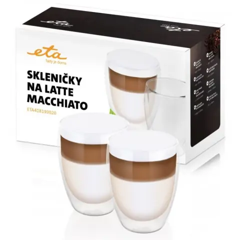 ETA 4181 93020 Latte macchiato glasses 350 ml 2 pcs