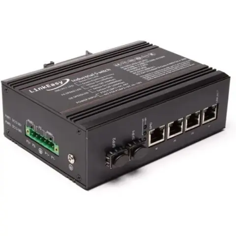 LINKEASY ISW-204-PWR Ipari PoE switch