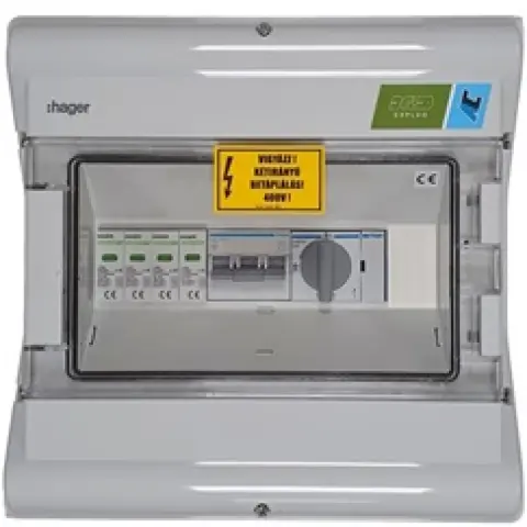 HAGER AC doboz 3 fázis T2 20A