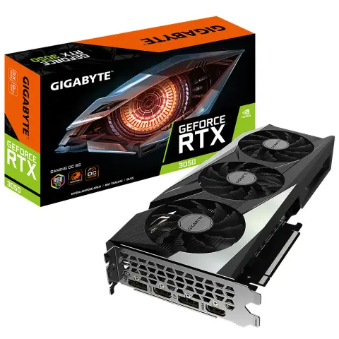 GIGABYTE GV-N3050GAMING OC-8GD GeForce RTX 3050 8GB GDDR6 GAMING OC PCIE