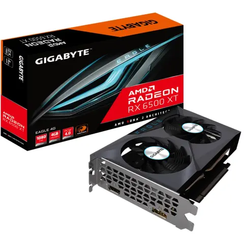 GIGABYTE GV-R65XTEAGLE-4GD Radeon RX 6500 XT 4GB GDDR6 EAGLE PCIE