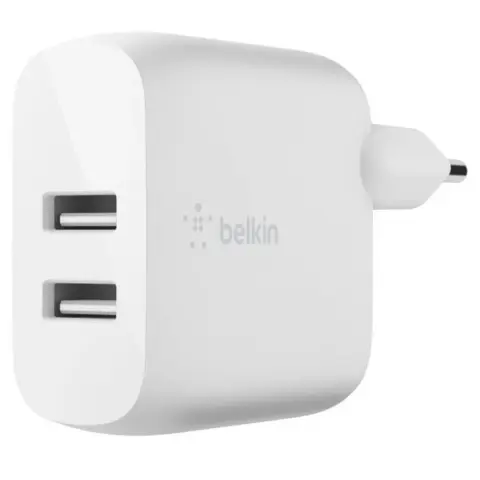 BELKIN Wall Charger 2xUSB 24W white