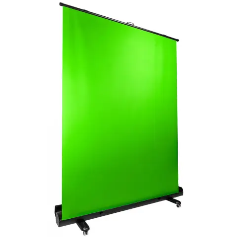 STREAMPLIFY Screen Lift Green Screen 200 x 150 cm teleszkóppal