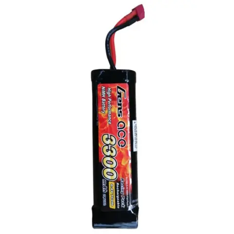 GENS ACE 3300mAh 8.4V NiMH Flat T Plug