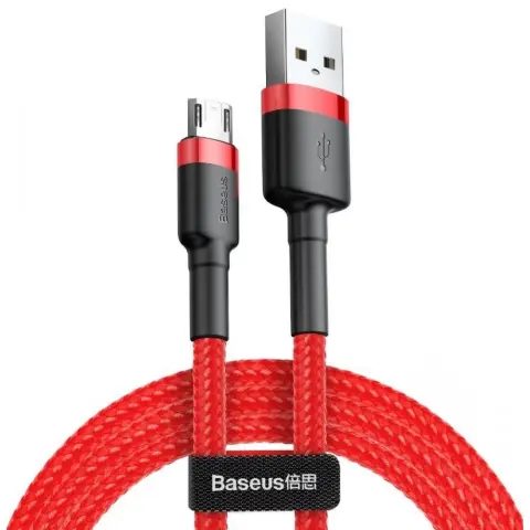 BASEUS USB Micro USB Átalakító Piros 1m CAMKLF-B09