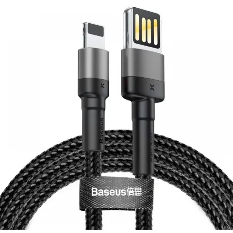 BASEUS USB Lightning Töltő/adatkábel Fekete 1m CALKLF-CG9