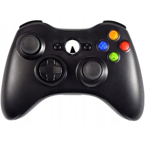 PRC Vezeték nélküli Xbox 360/PC USB adapterrel fekete kontroller