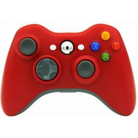 PRC Vezeték nélküli Xbox 360/PC USB adapterrel piros kontroller