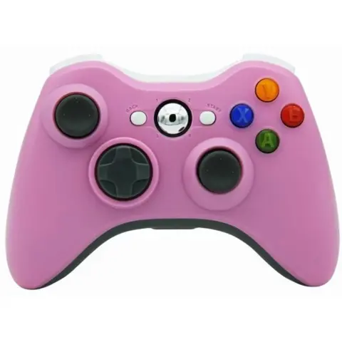 PRC Vezeték nélküli Xbox 360/PC USB adapterrel rózsaszín kontroller