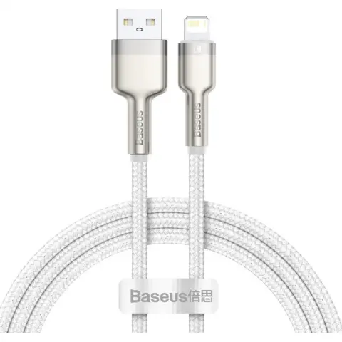 BASEUS USB Lightning Töltő/adat Fehér 2m CALJK-B02