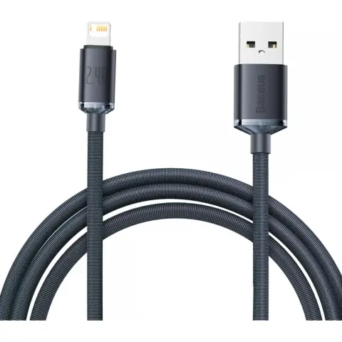 BASEUS USB Lightning Töltő/adat Black 2m CAJY000101