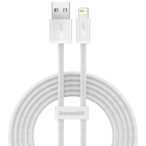 BASEUS USB Lightning Töltő/adat White 2m CALD000502