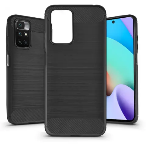 HAFFNER Carbon szilikon hátlap Xiaomi Redmi 10