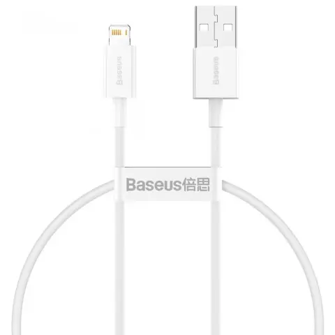 BASEUS USB Lightning Töltő/adat White 2m CALYS-C02