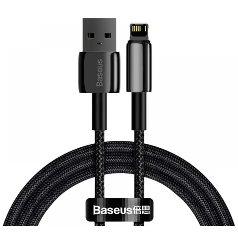 BASEUS USB Lightning Töltő/adat Black 2m CALWJ-A01