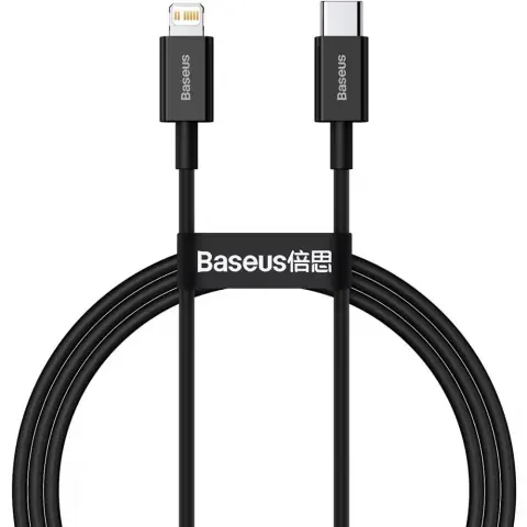 BASEUS USB 2.0 Type C Lightning Töltő/adat Crno 1m CATLYS-A01