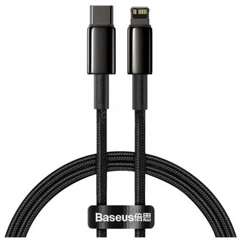 BASEUS USB 2.0 Type C Lightning Töltő/adat Crno 1m CATLWJ-01