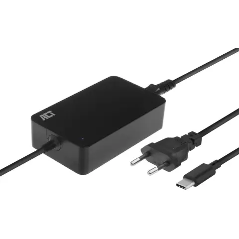 ACT CONNECTIVITY USB-C laptop charger with Power Delivery profiles 65W