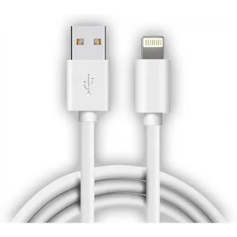 STANSSON USB Lightning Töltő/adat Fehér 50cm CL-152