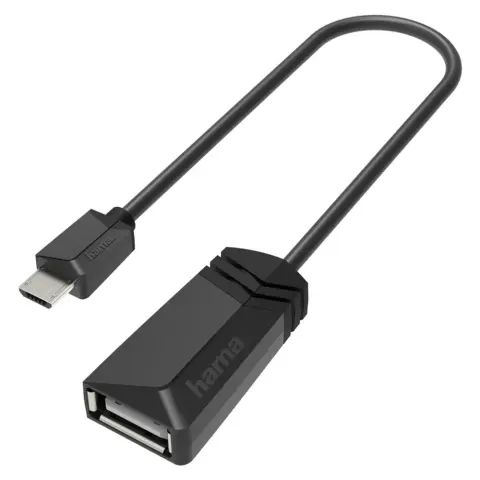 HAMA Micro USB adapter black 10cm 200308