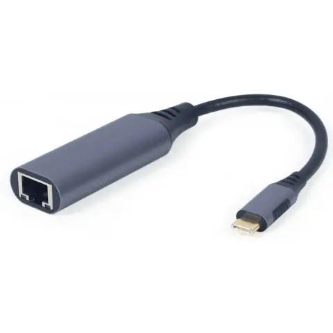 GEMBIRD A-USB3C-LAN-01 USB 3.1 Type C UTP Convertor 15cm 1Gbps gri