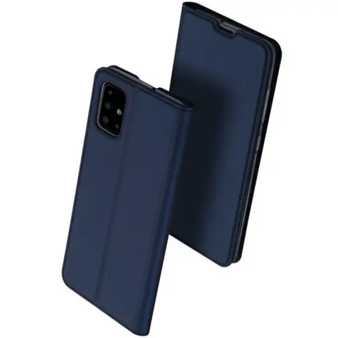 DUX DUCIS Oldalra nyitható tok Motorola Edge 30 Pro / Edge Plus (2022) sötétkék