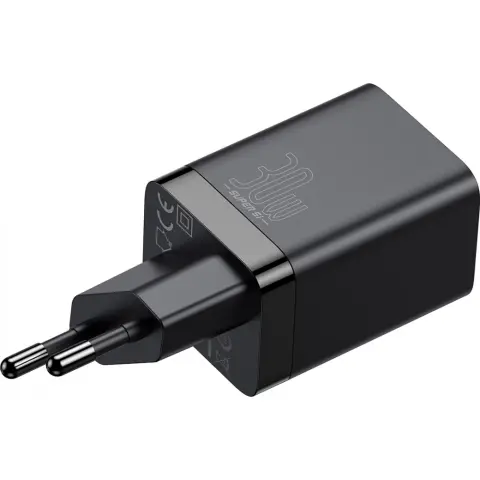 BASEUS Super Si Pro Quick Charger USB + USB-C 30W black