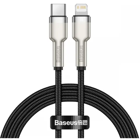 BASEUS USB 2.0 Type C Lightning Töltő/adat Crno 1m CATLJK-A01