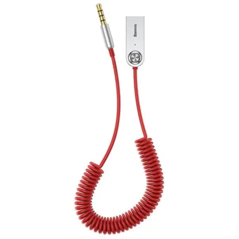 BASEUS USB Bluetooth 5.0 audio adapter AUX crveni