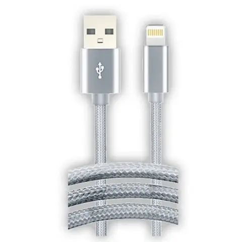 STANSSON USB Lightning Töltő/adat Ezüst 50cm CL-155