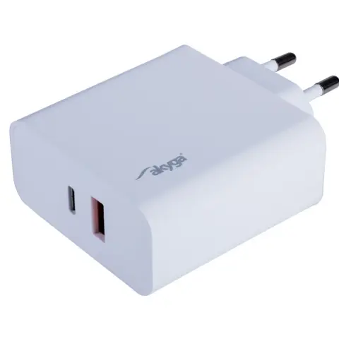 AKYGA AK-CH-15 USB-A + USB-C PD 5-20V / max. 3.25A 65W Quick Charge 3.0