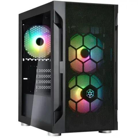 SILVERSTONE FARA H1M PRO ablakos fekete