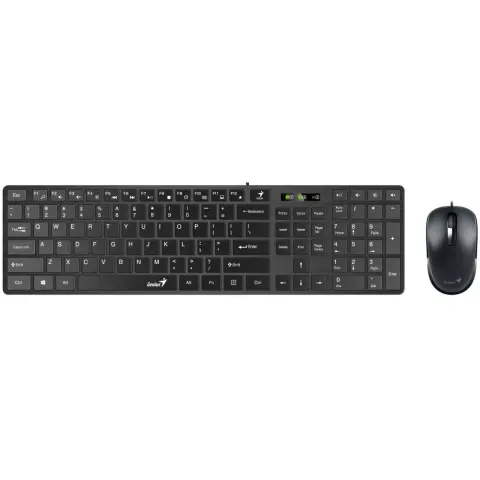 GENIUS SlimStar C126 Billentyűzet és egér Magyar fekete