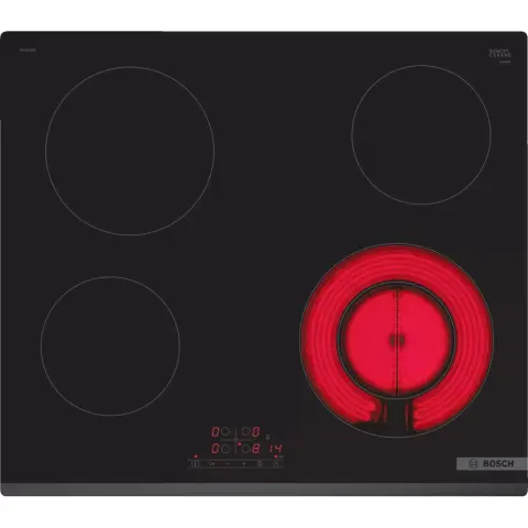 BOSCH PKF631BB2E Serie 4 Glass ceramic cooktop 60 cm for countertop installation black