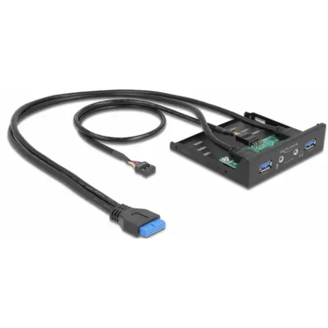 DELOCK 3.5 USB 3.2 Gen 1 első panel 2 x USB A-típusú + HD-Audio
