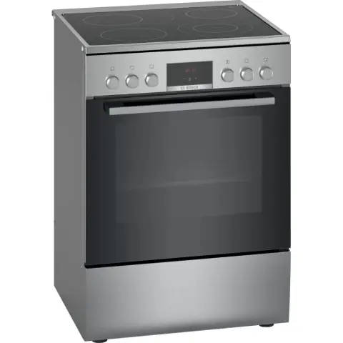 BOSCH HKR39C250 Serie 4 Tűzhely elektromos szabadon álló rozsdamentes acél