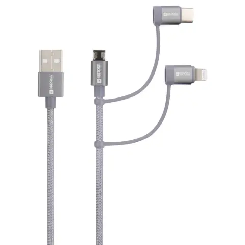 SKROSS USB Lightning + Micro USB + USB Type C Adapter Siv 1.2m SKCA00143-1120CN