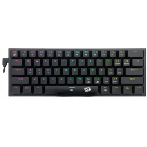 REDRAGON K614 Anivia 60% RGB Red Magyar fekete