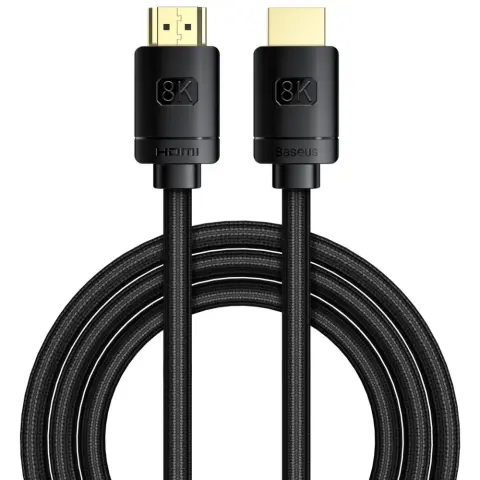 BASEUS HDMI 2.1 Összekötő Fekete 3m CAKGQ-L01