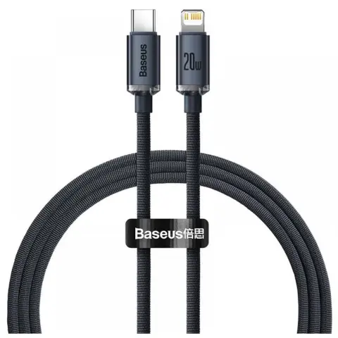 BASEUS USB 2.0 Type C Lightning Punjač/podaci Crno 1.2m CAJY000201