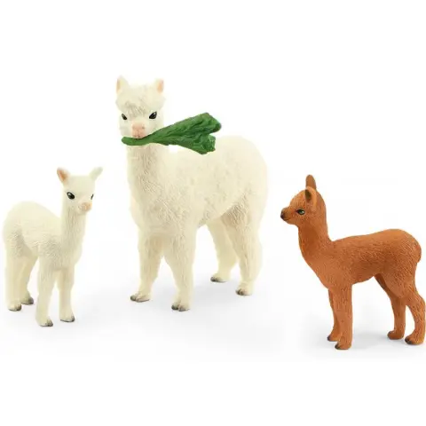 SCHLEICH 42544 Wild Life Alpaka család