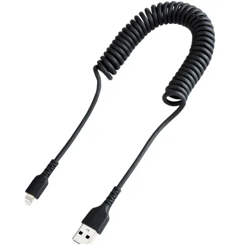 STARTECH USB Lightning Töltő/adat Fekete 50cm RUSB2ALT50CMBC