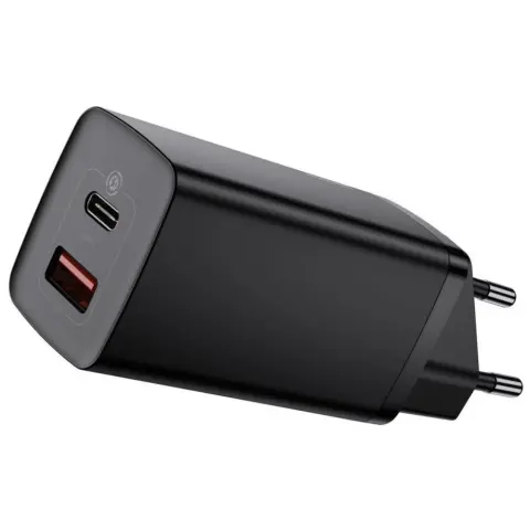 BASEUS GaN2 Lite fali töltő 2x USB-C 65 W EU fekete