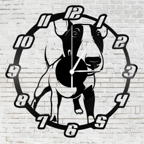 Bakelit óra bullterrier