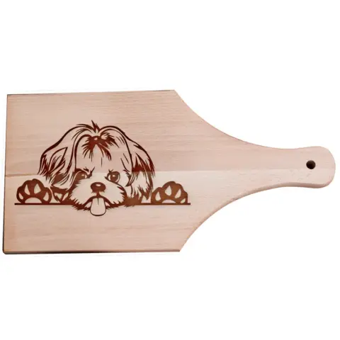 Shih-tzu vágódeszka nyeles