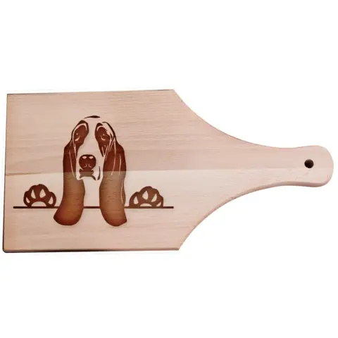 Basset Hound vágódeszka nyeles