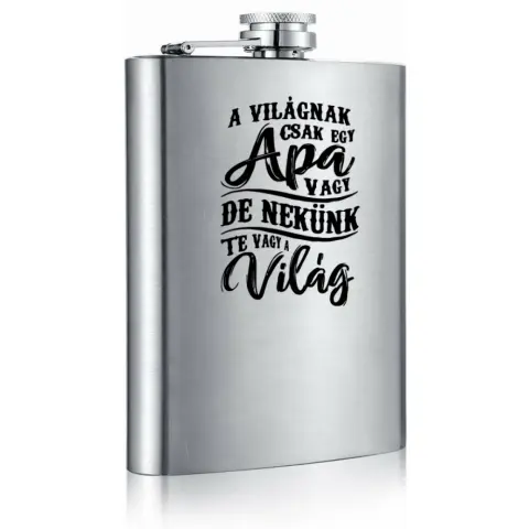 Fém laposüveg Apa a világ